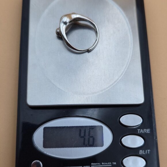 Size 8 Sterling Silver Quality Frog Face Animal Band Ring A5515 - Picture 8 of 8